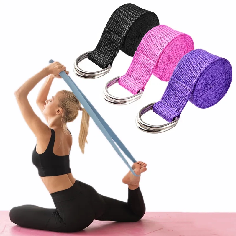 Pilates Yoga Ring - 183*3.8cm 요가 스트랩 코튼 운동 요가