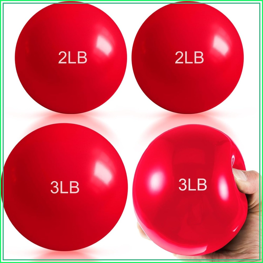 Pilates Yoga Tone - 1lb-5lb 무게추가 있는 운동용 토닝볼, 필라테스,