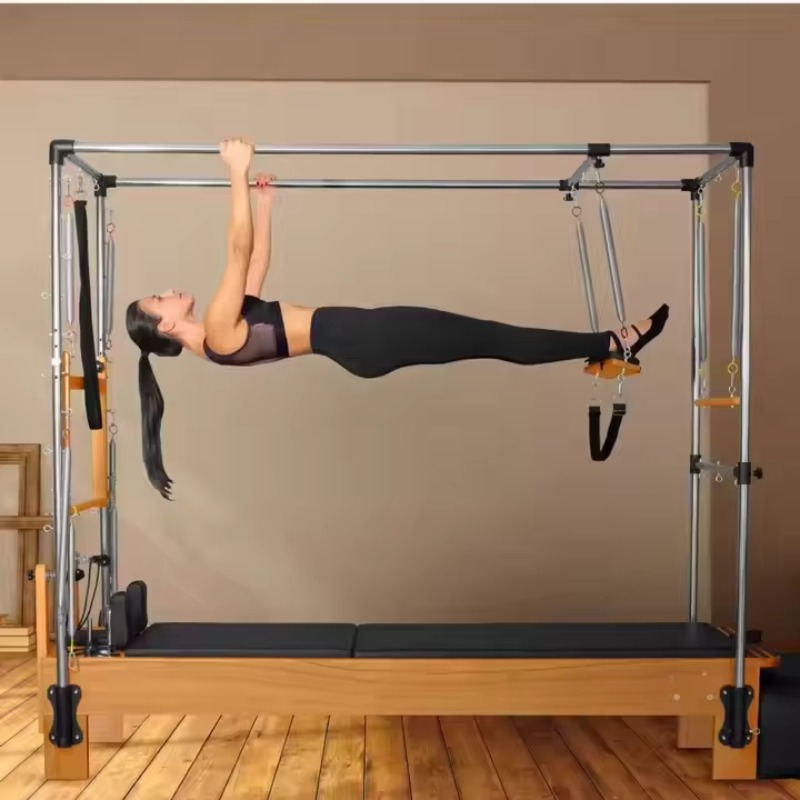 Pilates And Yoga Studio - YTYIN 화이트 메이플 우드 필라테스 리포머