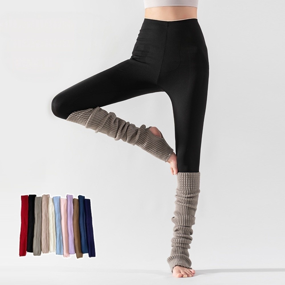 데일리 웨어 니하이 발레 레그 워머 단색 발덮개 롱 풋 - Yoga Pilates Girl 리뷰 및 가격